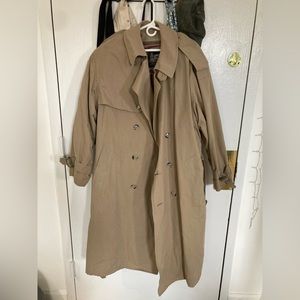 London Fog tan trenchcoat